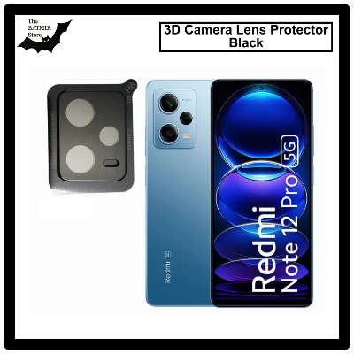 Picture of For Xiaomi Redmi Note 12 Pro 5G 3D Curved Camera Lens Protector Lens Shield Latest Generation Curvy Border Glass Membrane HD Tempered Glass Camera Full Lens Protector for Mobile