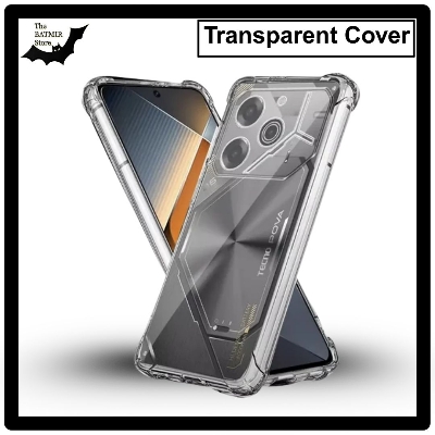 Picture of For Tecno Pova 6 4G Transparent Cover TPU Soft Flexible Airbag Transparent Silicone Case | Back Case Cover For Smartphone