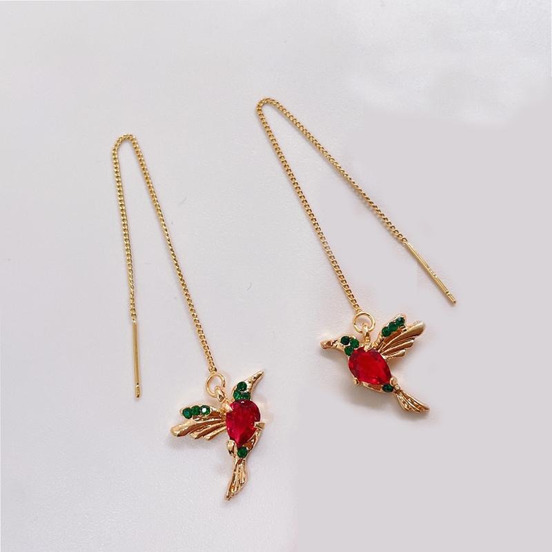 Picture of Ladies earring cute bird tassel earrings