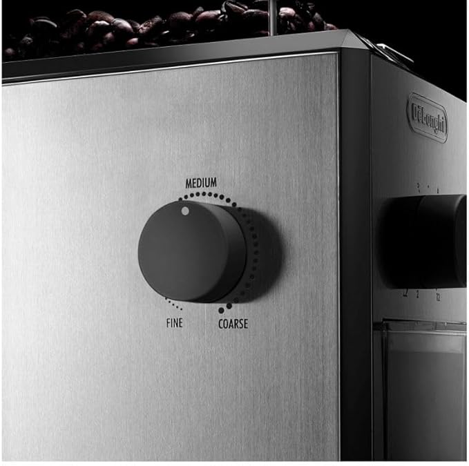 Picture of Delonghi Stainless Steel Burr Coffee Grinder, Silver