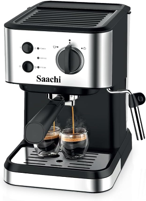 Picture of Saachi Coffee Maker NL-COF-7068-BK With 20 Bar High Pressure Pump