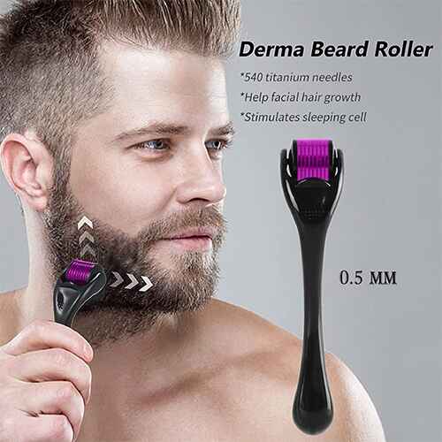Derma Roller Micro Needle for Hair, Beard Growth and Facial Skin Therapy (0.5 mm) Cosmetic Shopping Zone online shop bangladeshothoba.com