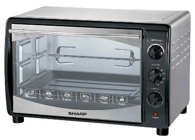 Picture of SHARP EO-35K-3 ELECTRIC OVEN 35Liters-Black, Convection With Rotisserie Function.