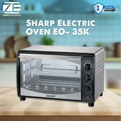 Picture of SHARP EO-35K-3 ELECTRIC OVEN 35Liters-Black, Convection With Rotisserie Function.