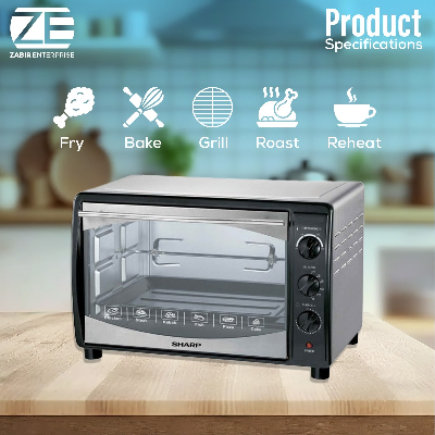 Picture of SHARP EO-35K-3 ELECTRIC OVEN 35Liters-Black, Convection With Rotisserie Function.