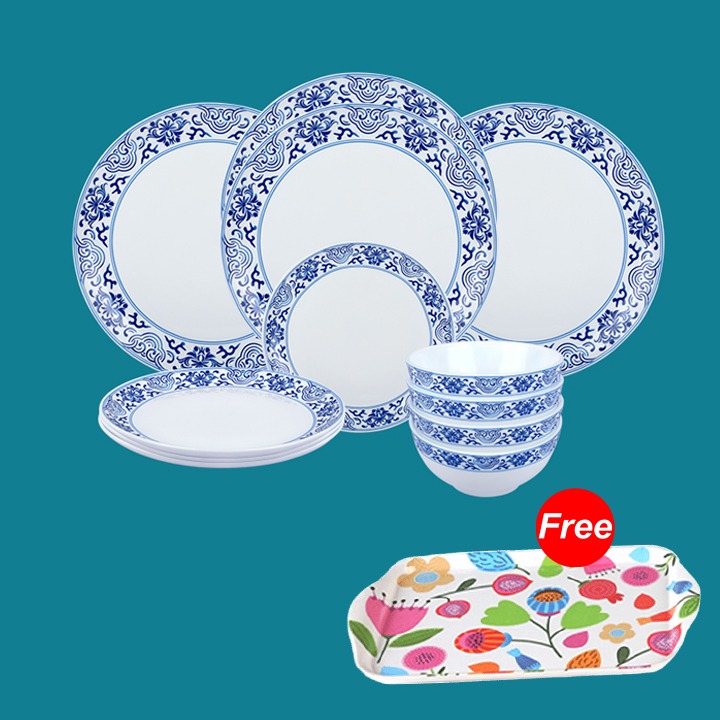 Buy 12 Pcs Round Dinner Set-Sapphire Online at Best Price