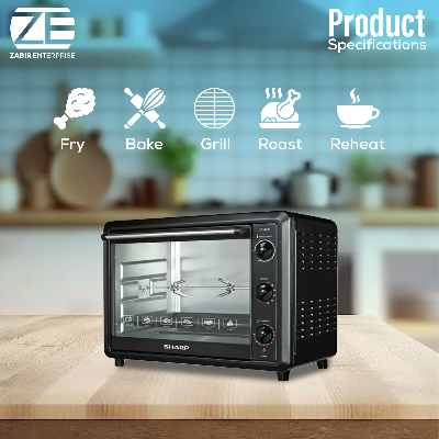 Picture of Sharp EO-60K-3 Electric Oven ( 60L, Black ) - Convection With Rotisserie.