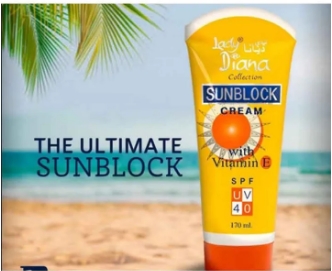 Picture of Lady Diana Collection Sunblock Cream SPF40 with Vitamin E - 170ml