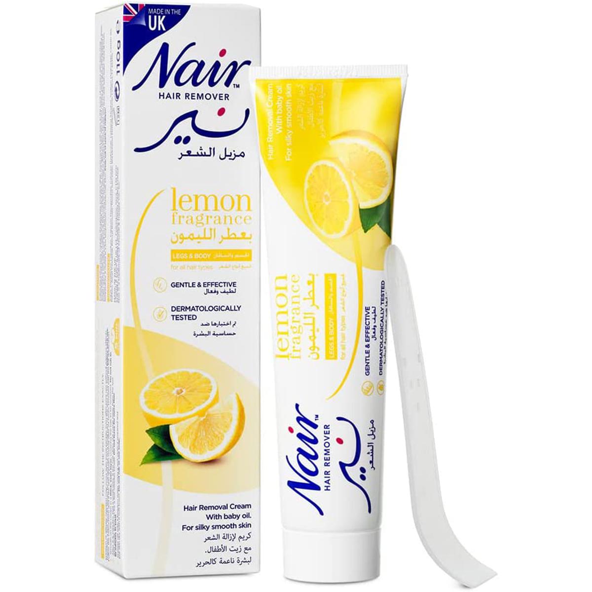 Picture of International Uk product Nair Hair Remover Lemon Fragrance Used For female 110 Ml