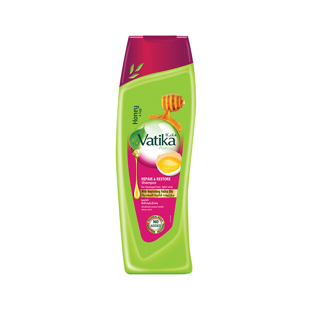 Picture of International UAE product Vatika Naturals Repair And Restore Shampoo with Honey and Egg

-400ml