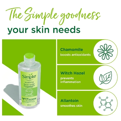 Picture of International UK product Simple Kind To Skin Soothing Facial Toner

(200ml)