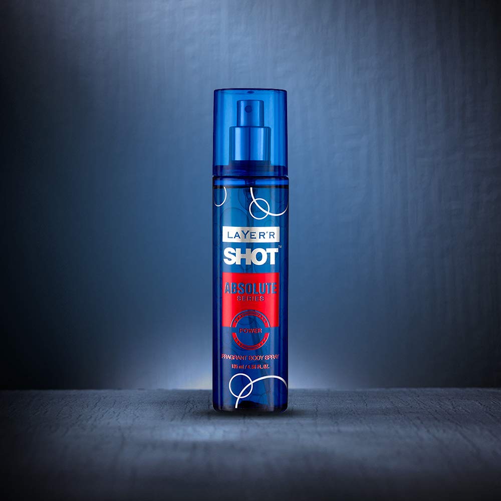 Picture of International Indian product Layer'r Shot Absolute series power Fragrant body spray 135 Ml