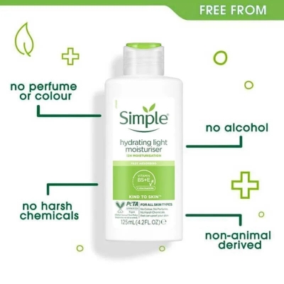 Picture of UK product Simple Kind to Skin Hydrating Light Moisturiser(125ml)