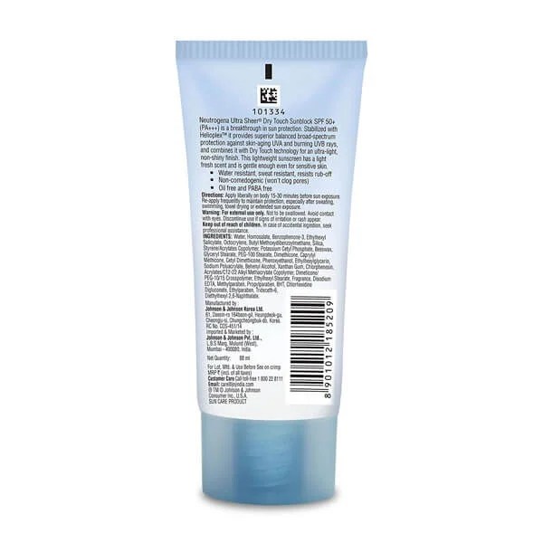 Picture of 100% Original Neutrogena Ultra Sheer Dry-Touch Sunblock SPF50+ 88ml