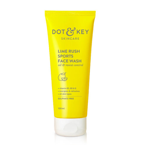 Picture of Dot &Key skin care lime rush Sports Face wash  iol control Sweat control 100ml (India)