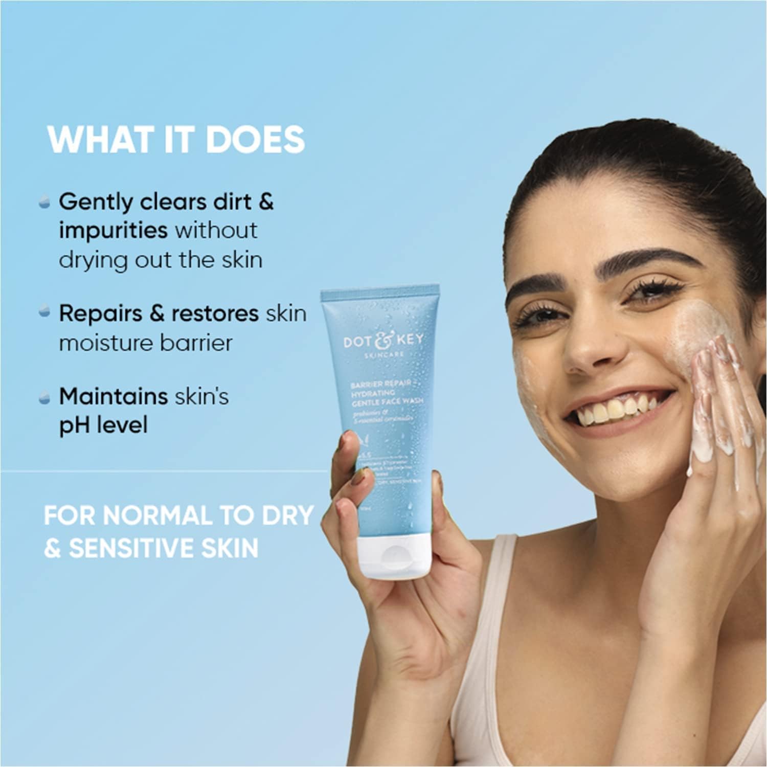 Picture of Dot & Key Barrier Repair + Hydrating Gentle Face Wash -100 gm