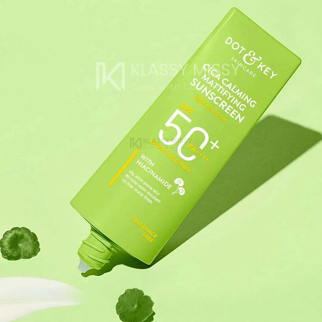 Picture of Dot &Key Cica Claiming Mattifying sunscreen SPF50+ PA+++ 80 gm