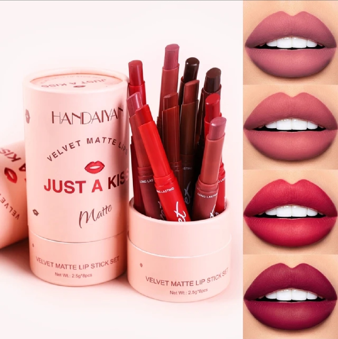 Picture of HANDAIYAN 8pcs lipstick set moisturizing brightening velvet matte lip stick set
