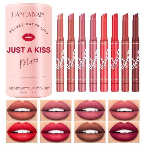 Picture of HANDAIYAN 8pcs lipstick set moisturizing brightening velvet matte lip stick set