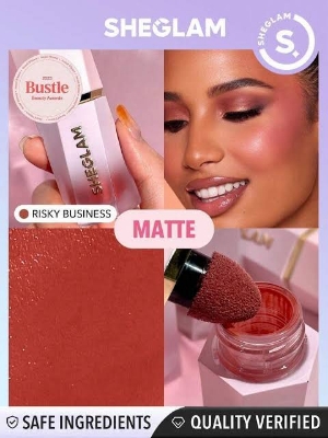 Picture of SHEGLAM Color Bloom Liquid Blush Matte Finish-Risky Business