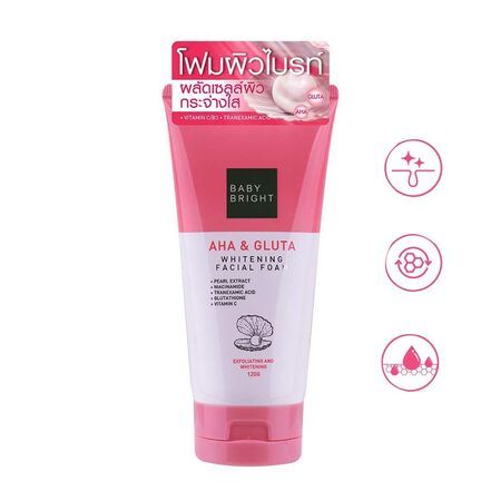 Picture of Baby Bright  AHA & Gluta Whitening facial foam
Best Face Wash 150ml