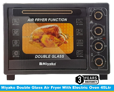 Picture of Miyako MT-450RCL-D-RB Double Glass Door Multifunctional Electric Oven With Air Fryer.