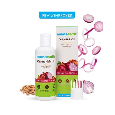 Picture of Mamaearth Onion Hair Oil for Hair Regrowth & Hair Fall Control 100ml