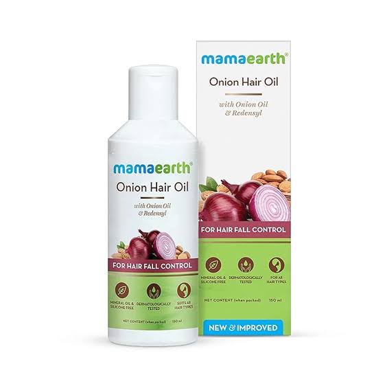 Picture of Mamaearth Onion Hair Oil for Hair Regrowth & Hair Fall Control 100ml