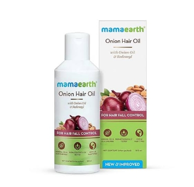 Picture of Mamaearth Onion Hair Oil for Hair Regrowth & Hair Fall Control 100ml