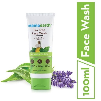 Picture of Mamaearth Tea Tree Natural Face Wash For Acne & Pimples 100ml