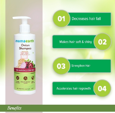Picture of Mamaearth Onion Shampoo for Hair Fall Control & Hair Growth 250ml