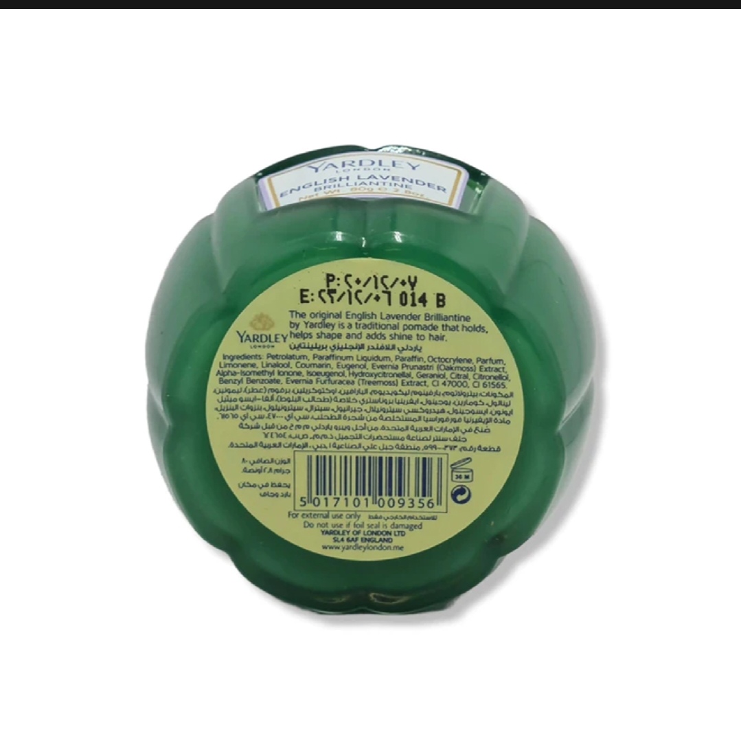 Picture of Yardley Hair Cream London English Lavender Brilliantine 80g