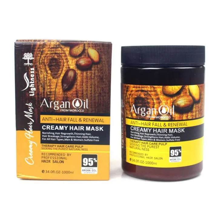 Picture of Lightness Argan Oil Anti-Hair Fall & Renewal Creamy Hair Mask 500ml