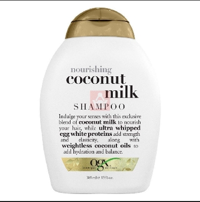 Picture of International Germany product Hair care Ogx nourishing + coconut milk shampoo used for male/ female - 385 ml