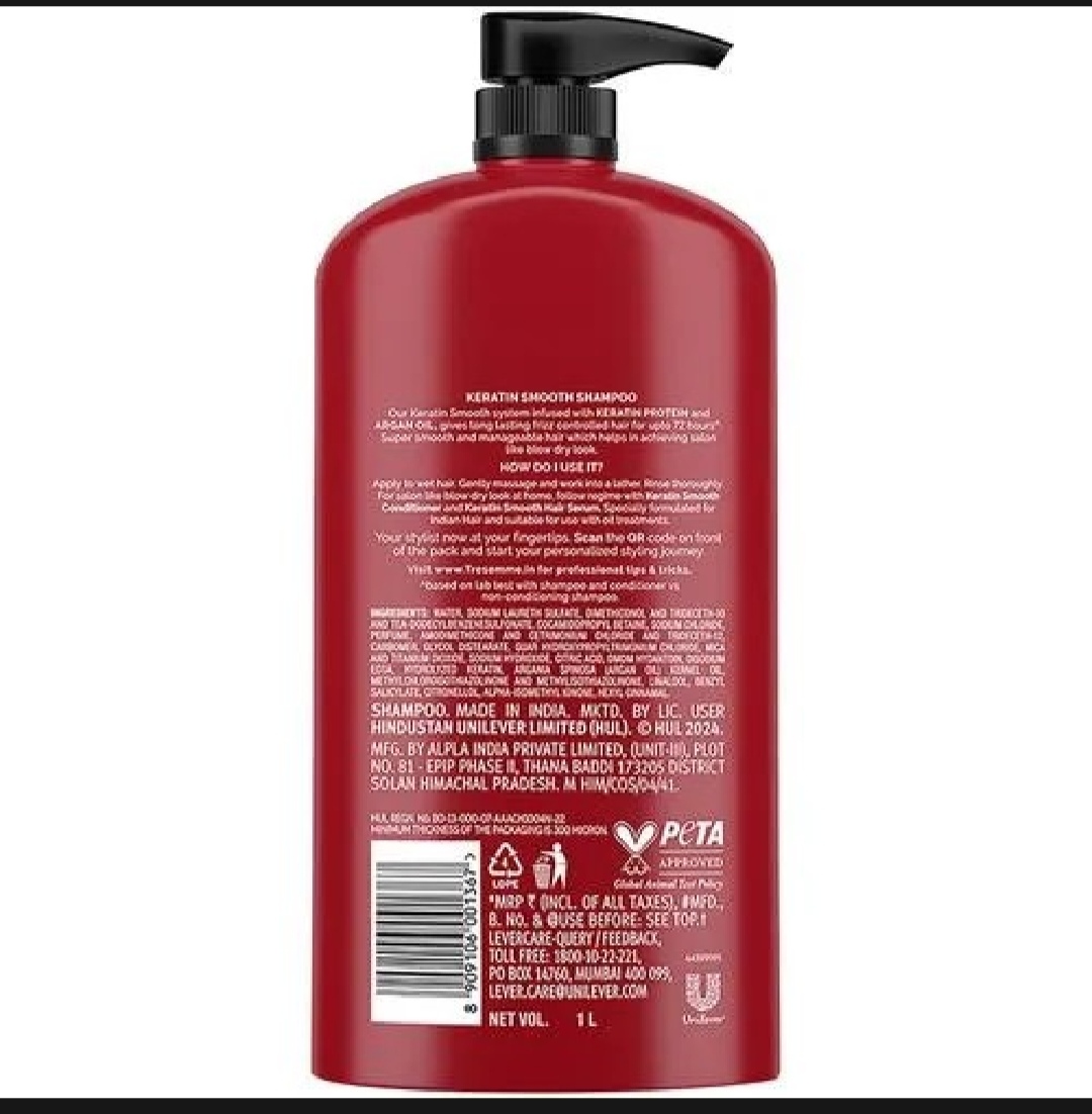 Picture of Tresemme Keratin Smooth Shampoo, 1 L ( India)