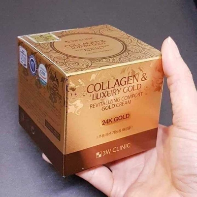 Picture of 3W Clinic Collagen & Luxury Gold Revitalizing Comfort Moisture 24K Gold Cream (Korea) - 100ml