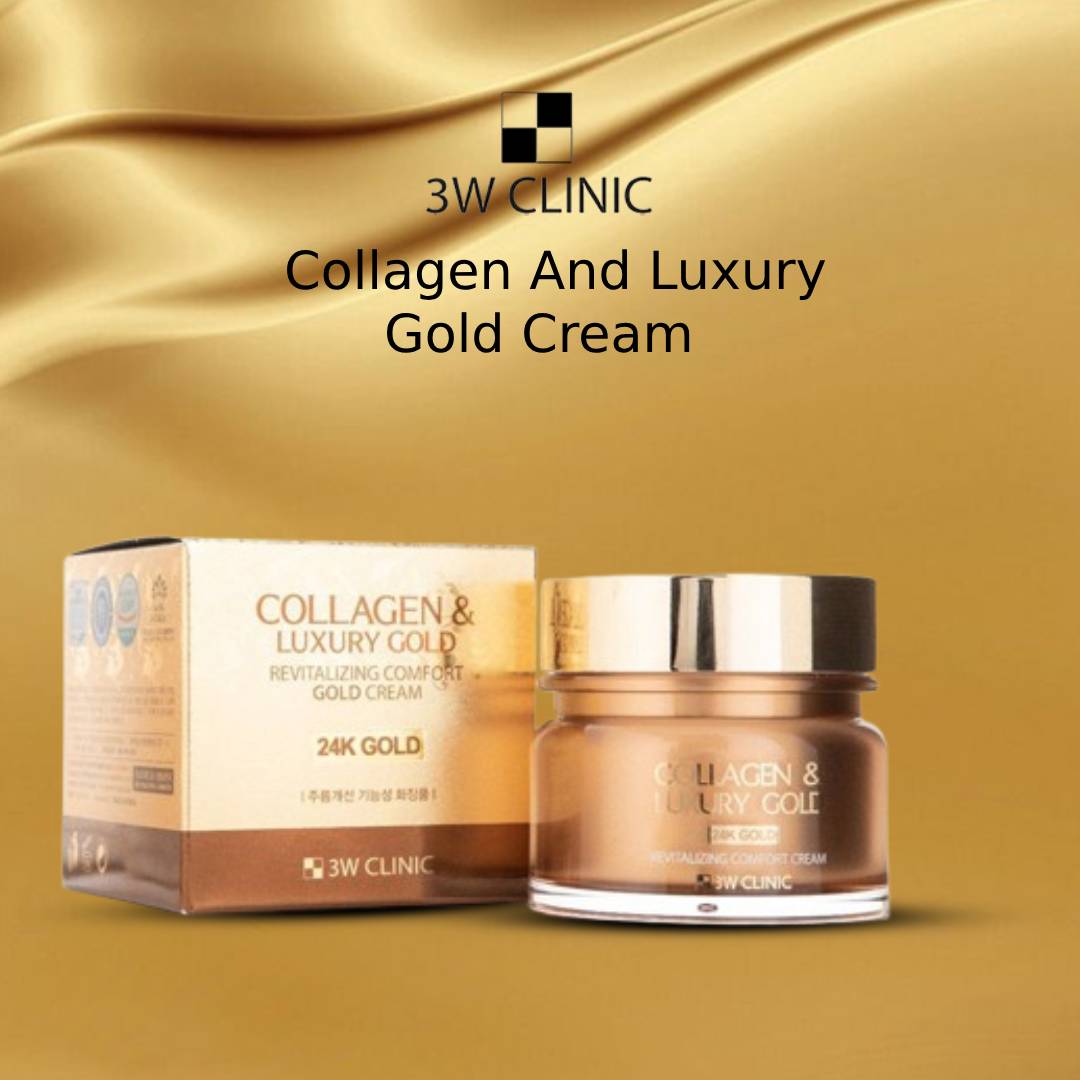 Picture of 3W Clinic Collagen & Luxury Gold Revitalizing Comfort Moisture 24K Gold Cream (Korea) - 100ml