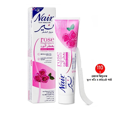 Picture of International Uk product Nair Hair Remover Rose Fragrance Used For female 110 Ml