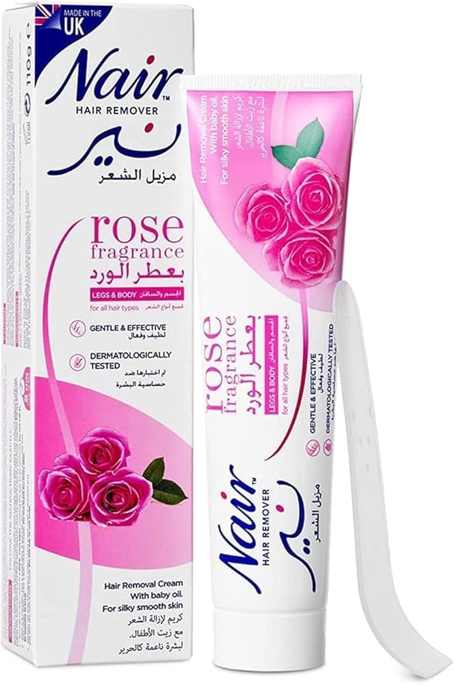 Picture of International Uk product Nair Hair Remover Rose Fragrance Used For female 110 Ml
