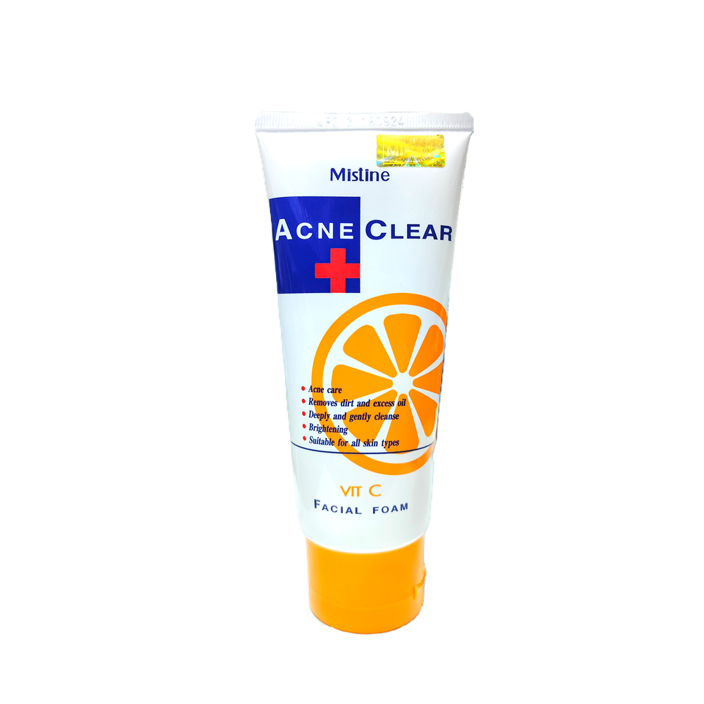 Picture of Mistine Acne Clear Vitamin C Facial Foam Face Wash - 85Gm (Made In Thailand) - Face Wash