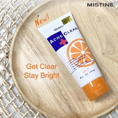 Picture of Mistine Acne Clear Vitamin C Facial Foam Face Wash - 85Gm (Made In Thailand) - Face Wash