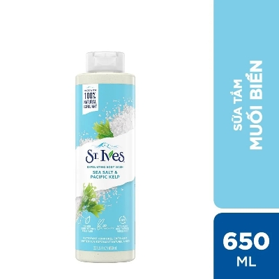 Picture of International USA product ST Ives SEA SALT & PACIFIC KELP Shower gel body wash used for Male/ female - 650 ml