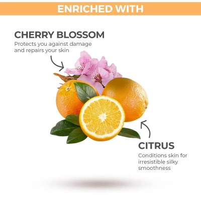 Picture of International USA product ST Ives Citrus & Cherry Blossom Shower gel body wash used for Male/ female - 650 ml