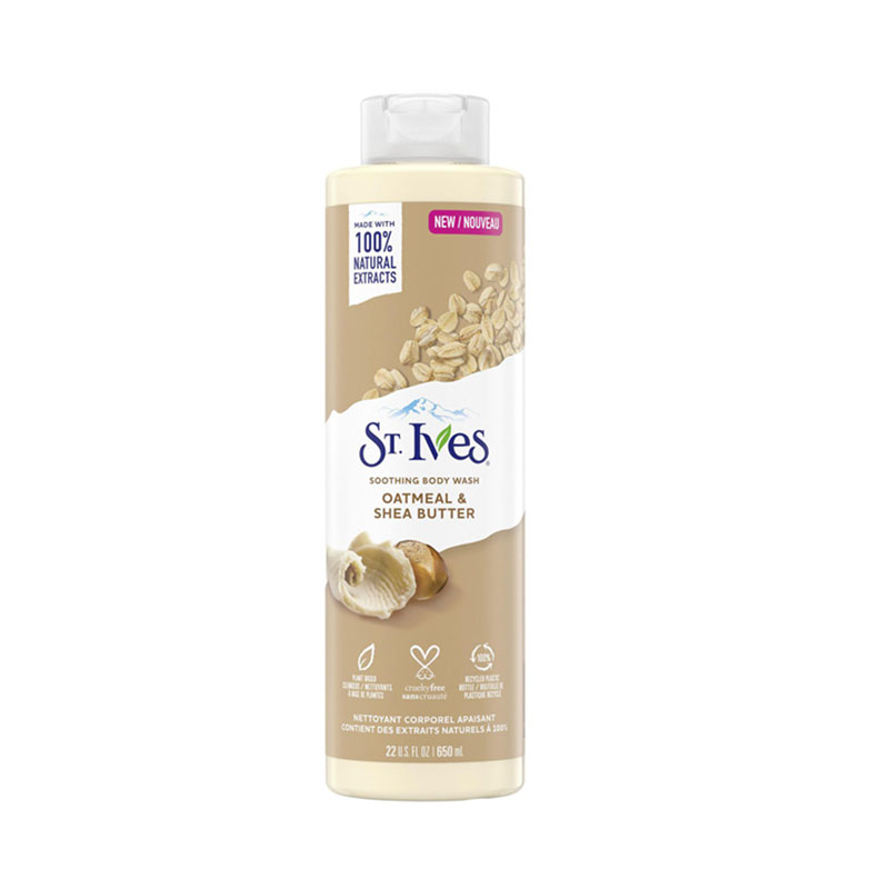 Picture of International USA product ST Ives OATMEAL & SHEA BUTTER Shower gel body wash used for Male/ female 650ml