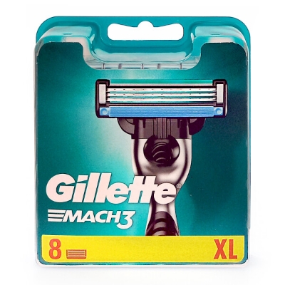 Picture of Gillette Mach3 razor blades, pack of 8