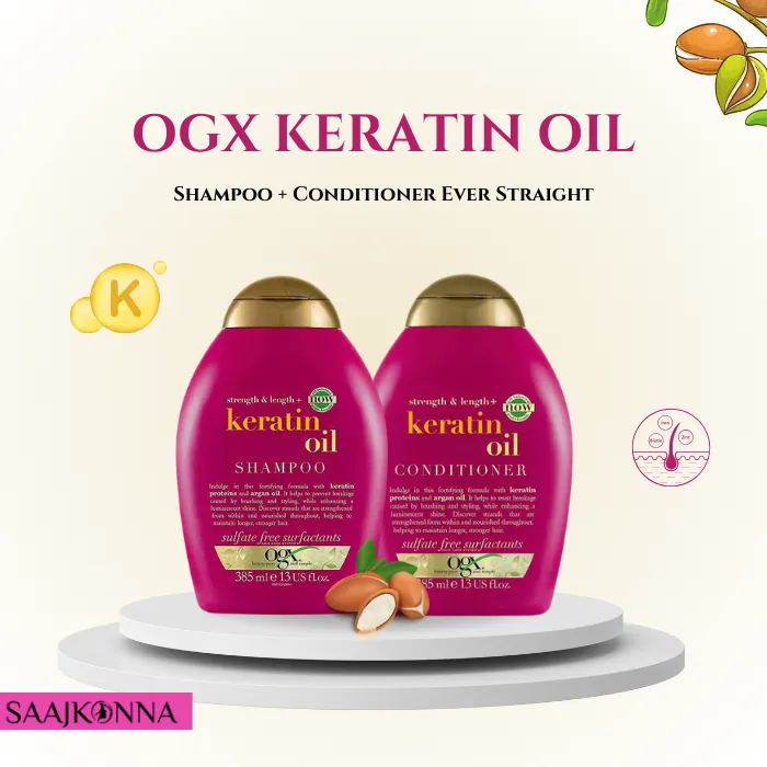 Picture of OGX Keratin Oil Shampoo and Conditioner