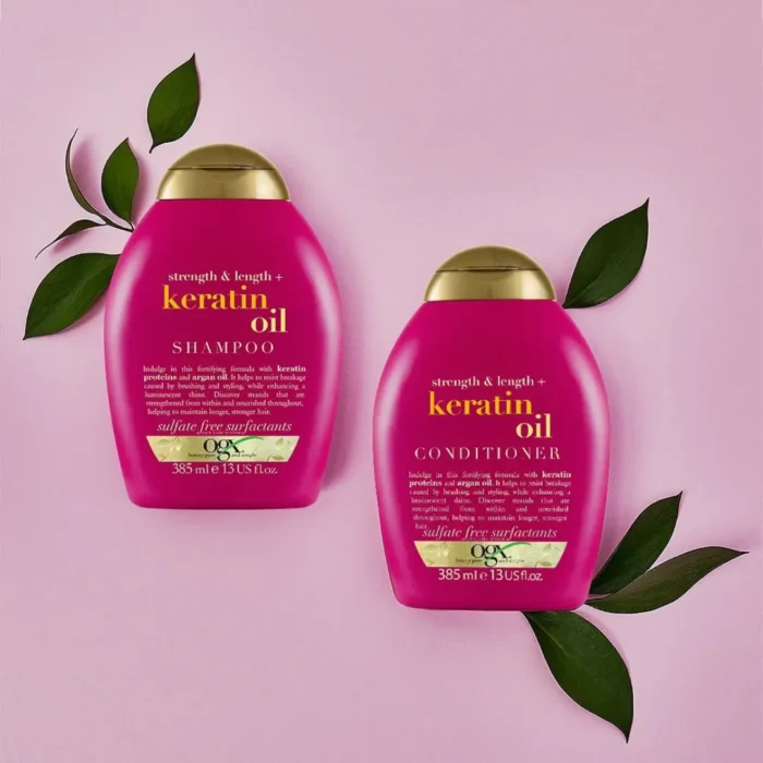 Picture of OGX Keratin Oil Shampoo and Conditioner