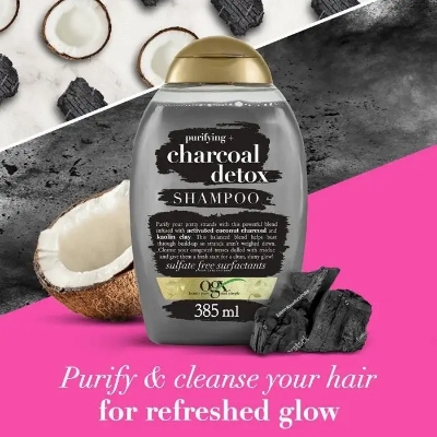 Picture of Ogx Purifying Charcoal Detox Shampoo 385ml