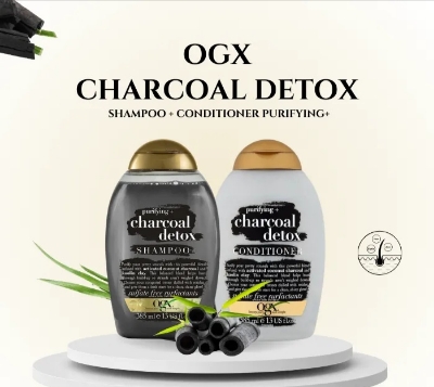 Picture of Ogx Purifying Charcoal Detox Shampoo and Conditioner