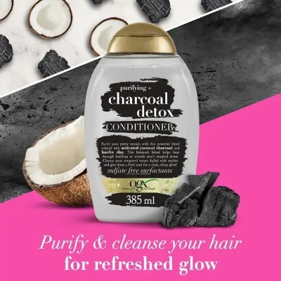 Picture of Ogx Purifying Charcoal Detox Shampoo and Conditioner
